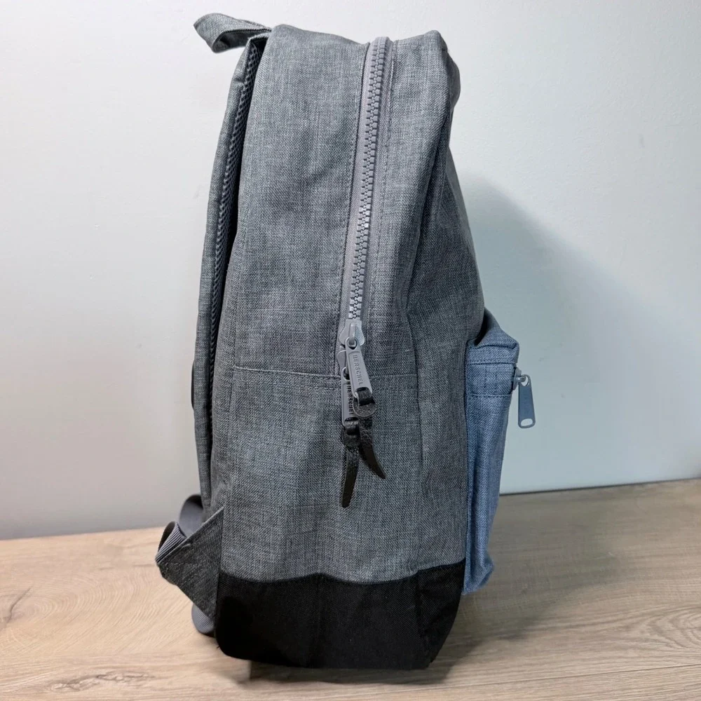 Herschel Supply Co Pop Quiz Backpack Unisex Medium Grey Blue Laptop Sleeve
